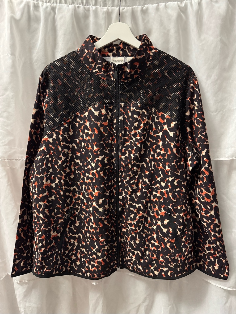 Zenergy by Chico's Animal Print Athleisure Jacket
